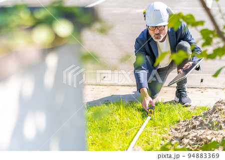 建物配置確認　完了検査　工事監理者　一級建築士 94883369