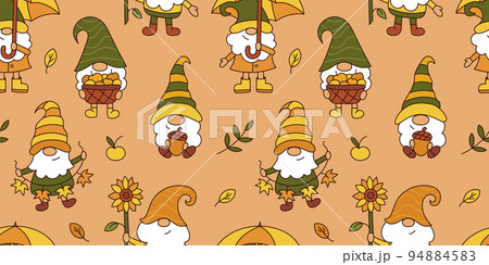 Autumn gnome pattern Autumn gnome pattern 94884583