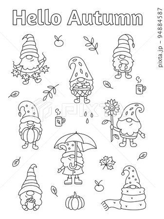 Autumn coloring page Autumn coloring page 94884587