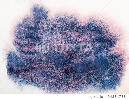 Watercolor abstract color background on textured paper. 94884733