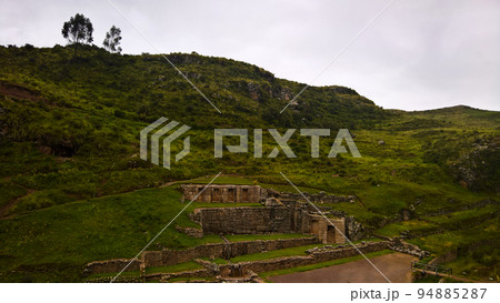 Exterior view to archaeological site of Tambomachay, Cuzco, Peru 94885287
