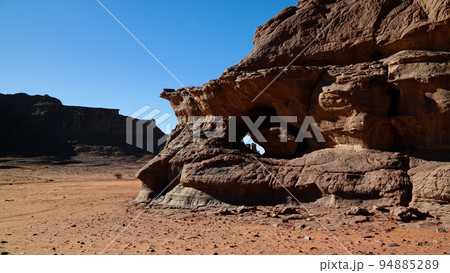 Abstract Rock formation at Tamezguida, Tassili nAjjer national park, Algeria 94885289