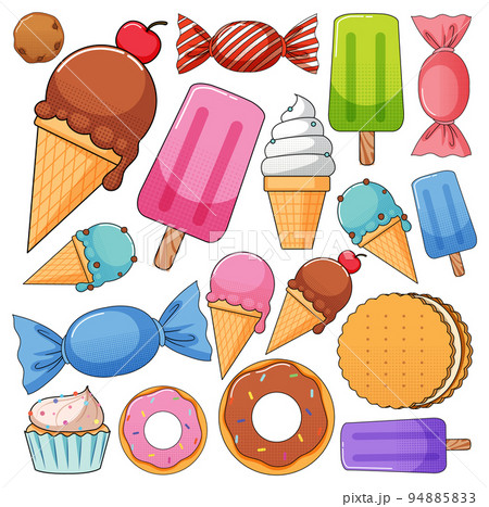 Different types of desserts 94885833