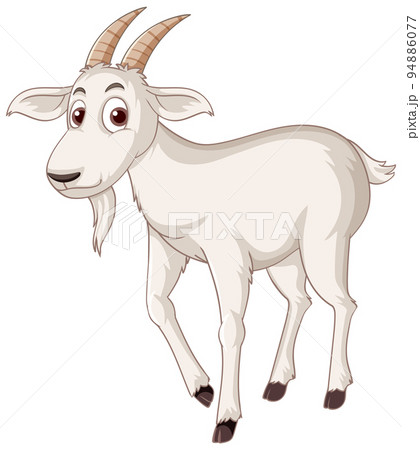 A white goat cartoon character 94886077