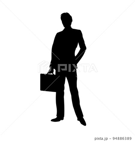 ビジネスマンのシルエットイラスト 94886389
