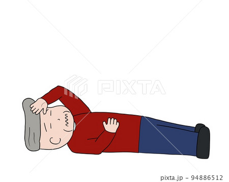 倒れてる老人 94886512