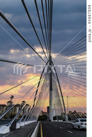 Malaysia, July 10, 2022 - Bridge between Kuala Lumpur and Malaka 94887898
