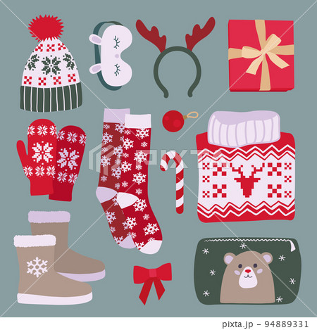 Christmas and winter set of clothing and items 94889331