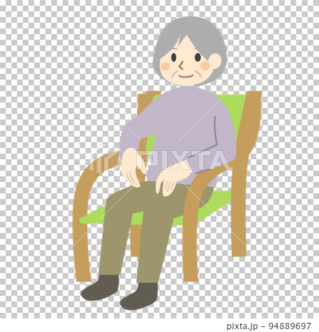 坐在椅子上的老年人 94889697