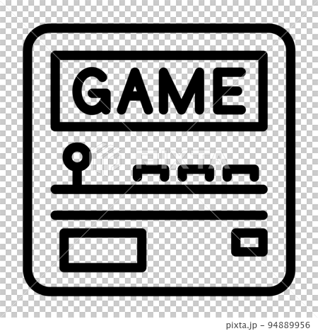 game arcade line drawing icon 94889956