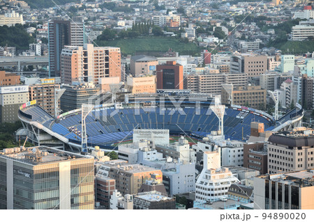 空から見た横浜スタジアム 空から見た横浜スタジアム 94890020