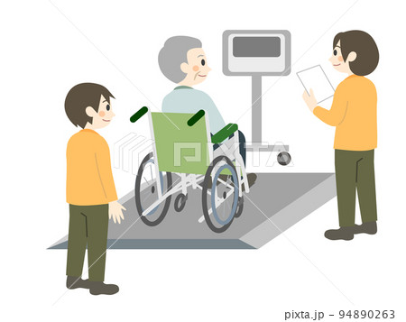 車椅子 体重測定 高齢者 車椅子 体重測定 高齢者 94890263