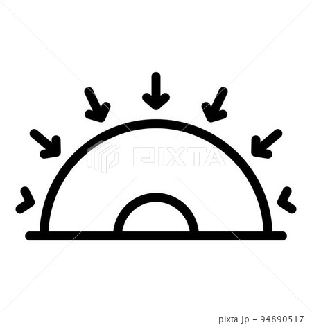 Acoustic soudproof icon. Outline acoustic soudproof vector icon for web design isolated on white background 94890517