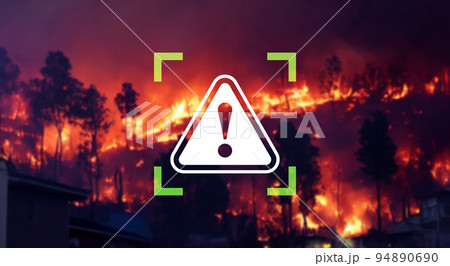 火災と警報アイコン 火災と警報アイコン 94890690