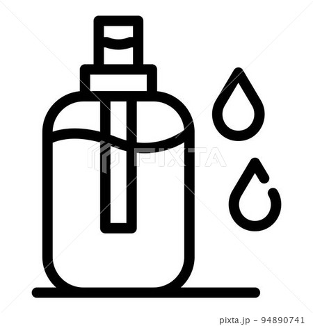 Liquid antiseptic icon. Outline liquid antiseptic vector icon for web design isolated on white background Liquid antiseptic icon. Outline liquid antiseptic vector icon for web design isolated on white background 94890741