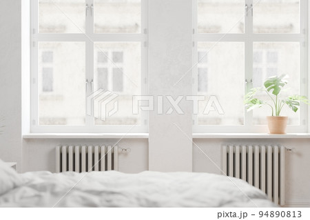 背景 モンステラのある北欧ホテルの窓辺 背景 モンステラのある北欧ホテルの窓辺 94890813