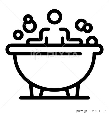 Bathtub icon. Outline bathtub vector icon for web design isolated on white background Bathtub icon. Outline bathtub vector icon for web design isolated on white background 94891027