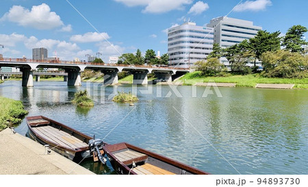 「岡崎城下舟あそび」東岡崎舟着場　［乙川明代橋上流左岸/愛知県岡崎市］ 94893730