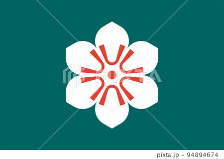 Flag of Saga Prefecture (Japan) vector, blossom of the camphor tree 94894674