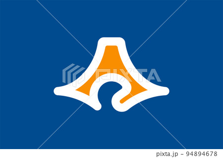 はたじるし Flag of Shizuoka Prefecture (Japan) - vector, - Stock