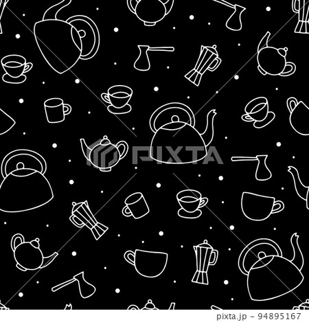 Doodle traditional hand drawn teapot Doodle traditional hand drawn teapot 94895167