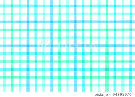 背景素材 チェック柄 青のイラスト素材