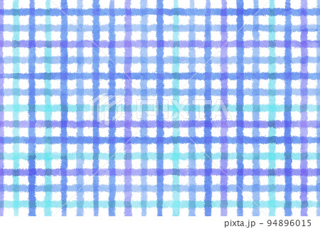 背景素材 チェック柄 青のイラスト素材