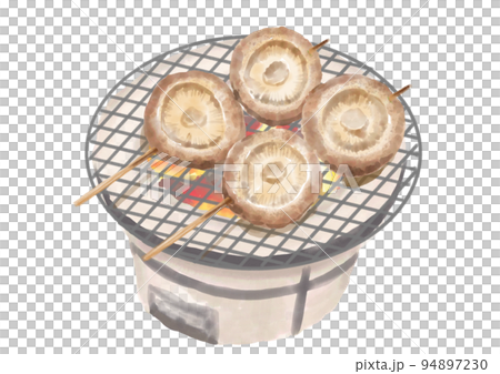 水彩串燒_香菇01_3 水彩串燒_香菇01_3 94897230