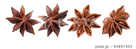 Anise stars in closeup Anise stars in closeup 94897405