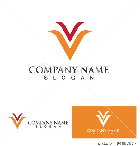 V Logo Template vector icon illustration 94897957