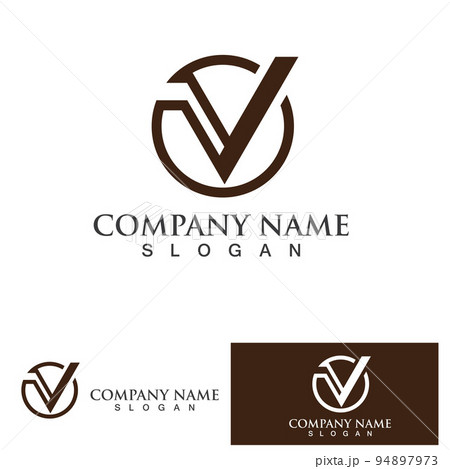 V Logo Template vector icon illustration V Logo Template vector icon illustration 94897973