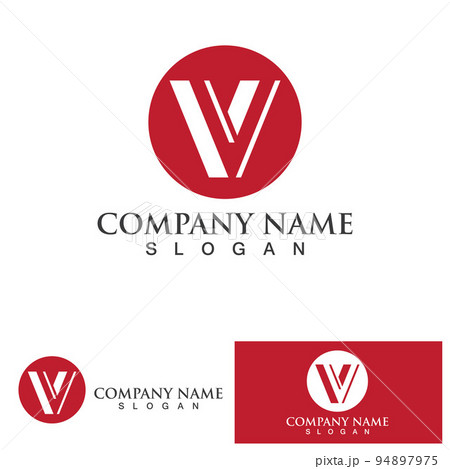 V Logo Template vector icon illustration 94897975