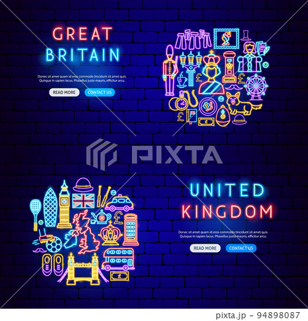 Great Britain Neon Banners Great Britain Neon Banners 94898087