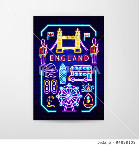 England Neon Flyer 94898108