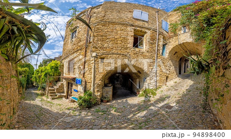 Picture from the abandoned historic ruined village of Bussana Picture from the abandoned historic ruined village of Bussana 94898400