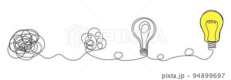 Brainstorming vector concept. Process of solving, unleashing. Idea text in sketch style. Brainstorming vector concept. Process of solving, unleashing. Idea text in sketch style. 94899697