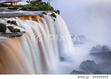 Iguazu Falls dramatic landscape, view from Brazil side, South America 94899809