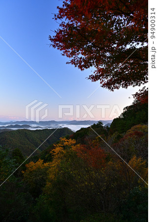 多紀連山の紅葉 94900314