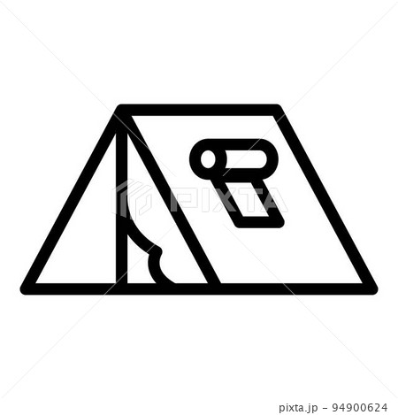 Immigrants tent icon. Outline immigrants tent vector icon for web design isolated on white background Immigrants tent icon. Outline immigrants tent vector icon for web design isolated on white background 94900624