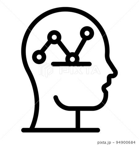 Scheme crisis mind icon. Outline scheme crisis mind vector icon for web design isolated on white background 94900684