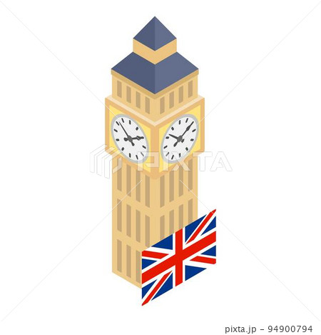 London landmark icon. Isometric illustration of london landmark vector icon for web