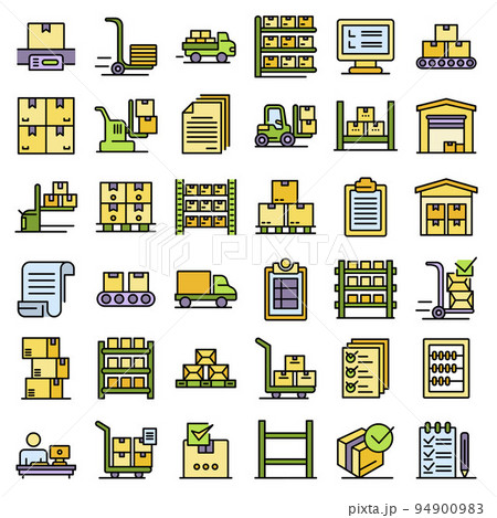 Inventory Stock Icon Vector