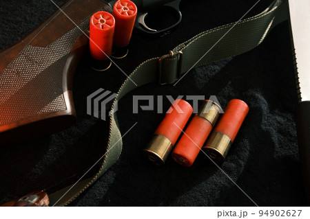 Weapon on black cloth Weapon on black cloth 94902627