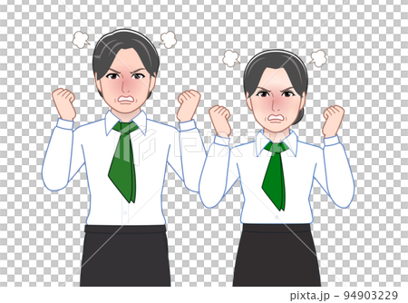 働く男性と女性の組み合わせ 94903229