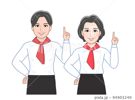 働く男性と女性の組み合わせ 働く男性と女性の組み合わせ 94903240