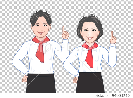 働く男性と女性の組み合わせ 働く男性と女性の組み合わせ 94903240