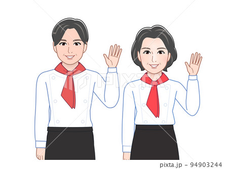働く男性と女性の組み合わせ 94903244