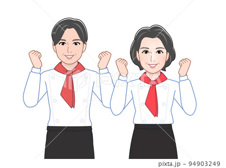 働く男性と女性の組み合わせ 働く男性と女性の組み合わせ 94903249