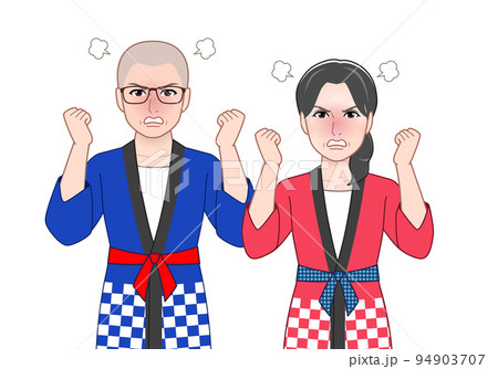 和服を着た年配の夫婦 94903707