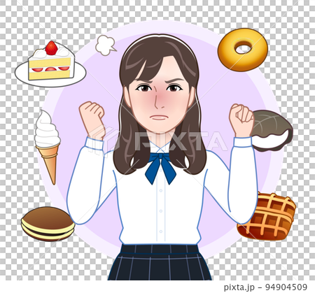 young woman and sweets young woman and sweets 94904509